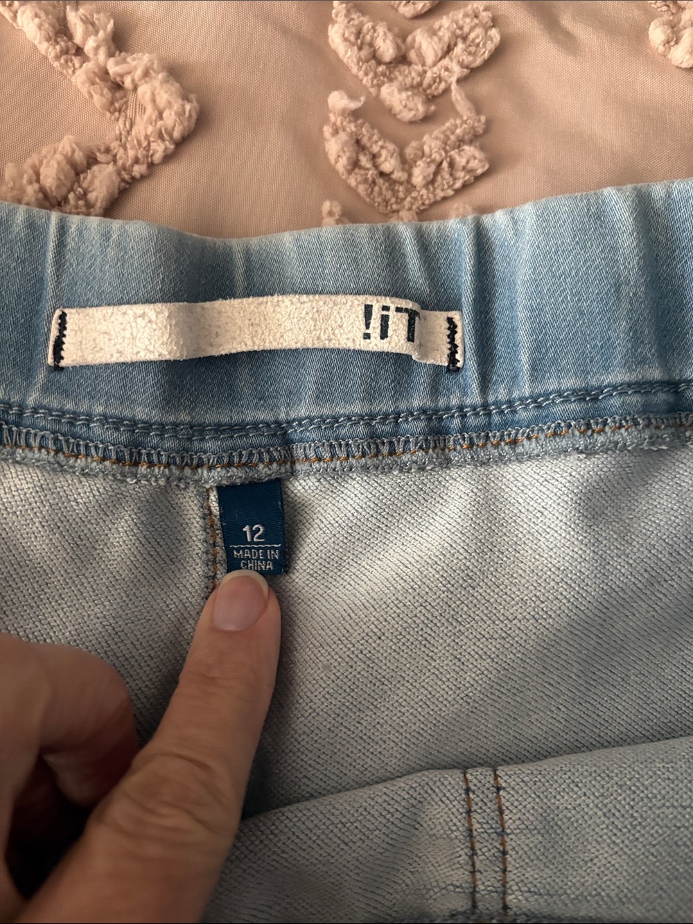 !it jeans Light Blue Denim Joggers - Picture 2 of 4